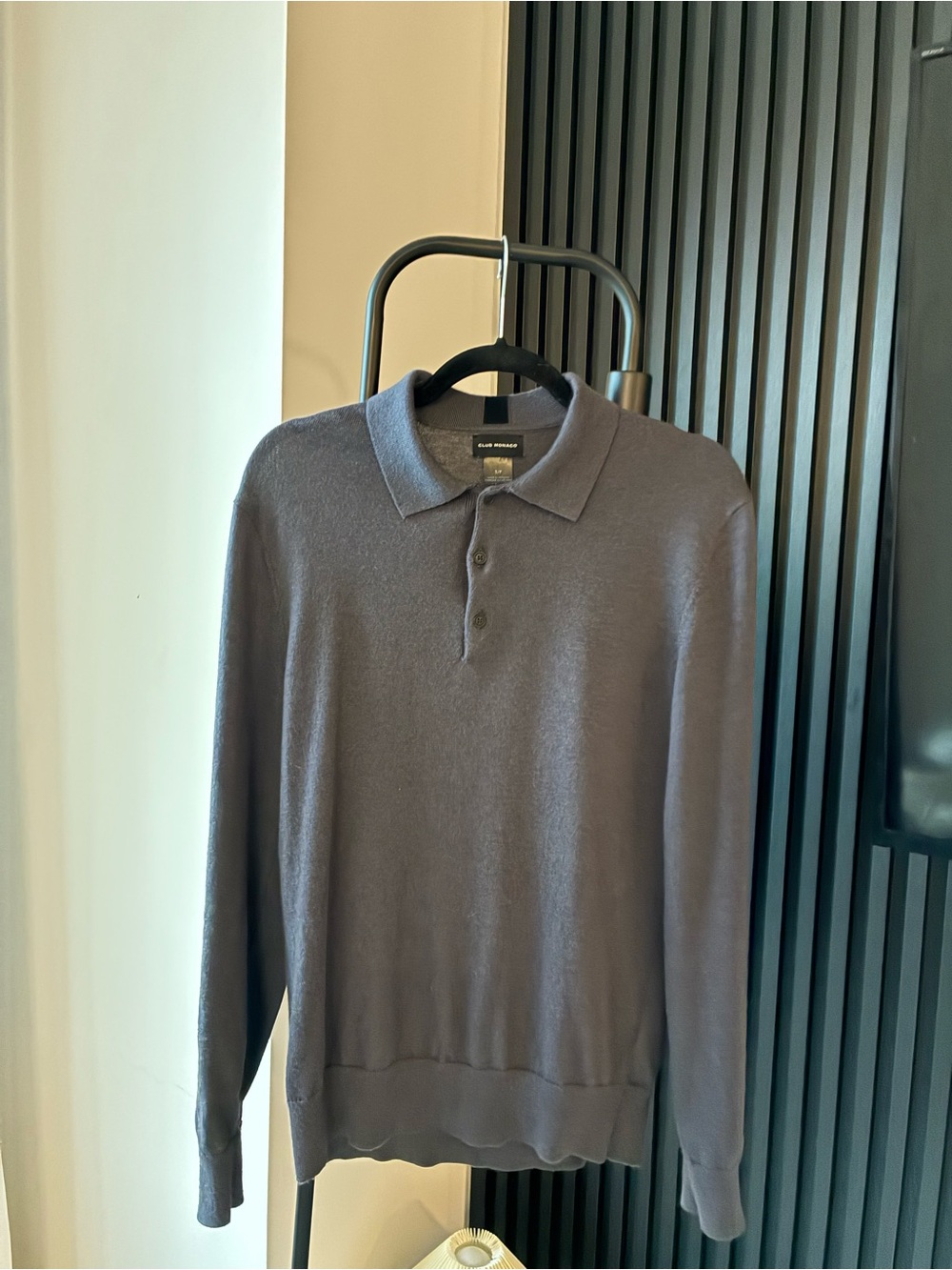 Club Monaco Purple Knit Polo